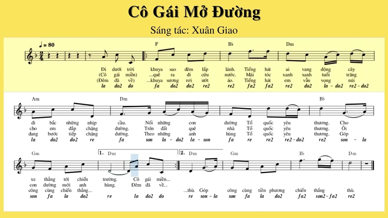 Cô gái mở đường - Video