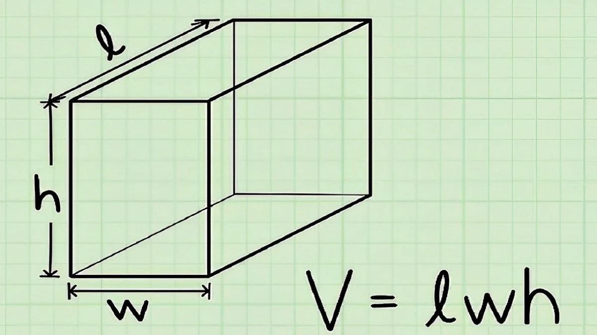 Ví dụ về thể tích hình hộp chữ nhật