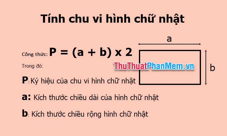 Chu vi hình chữ nhật