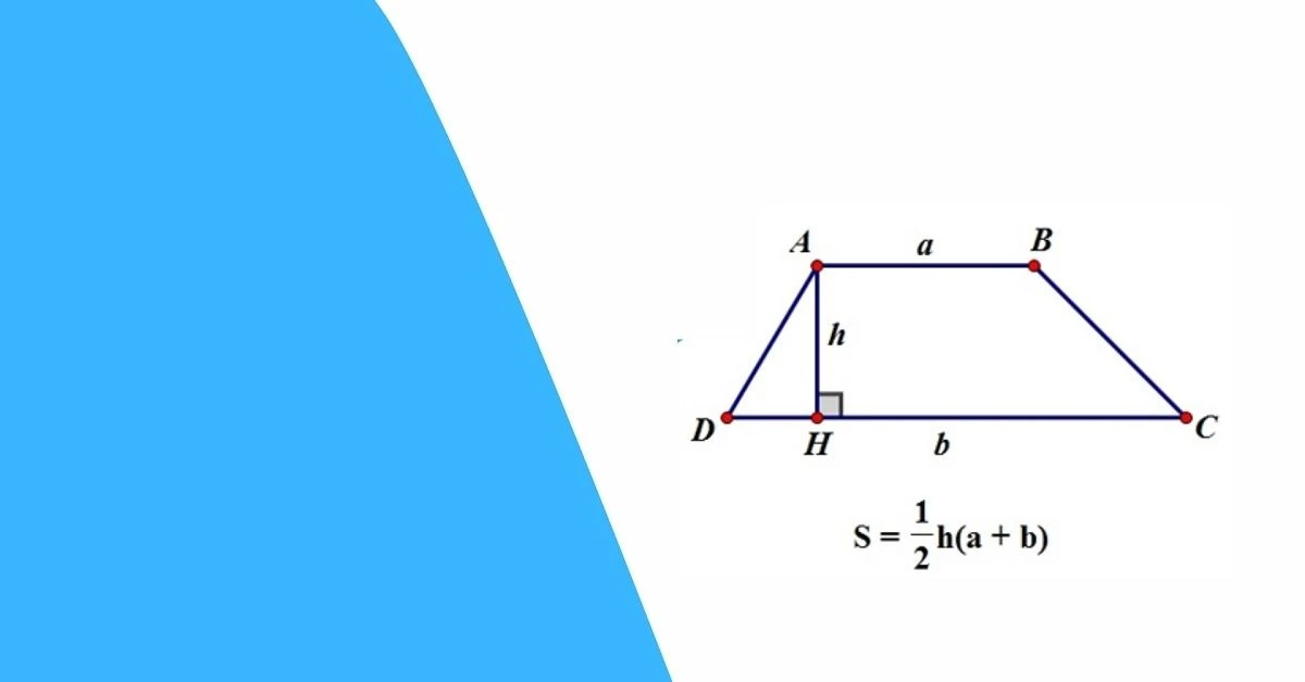 Công thức tính diện tích hình thang