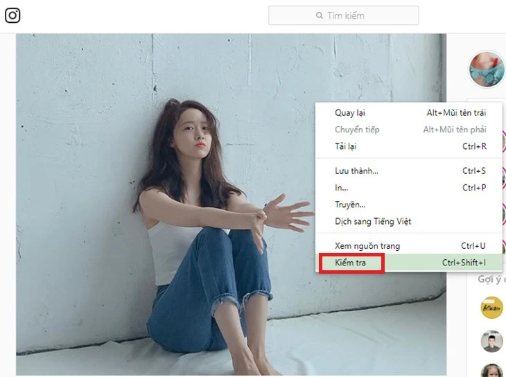 Tải ảnh trên Instagram về điện thoại