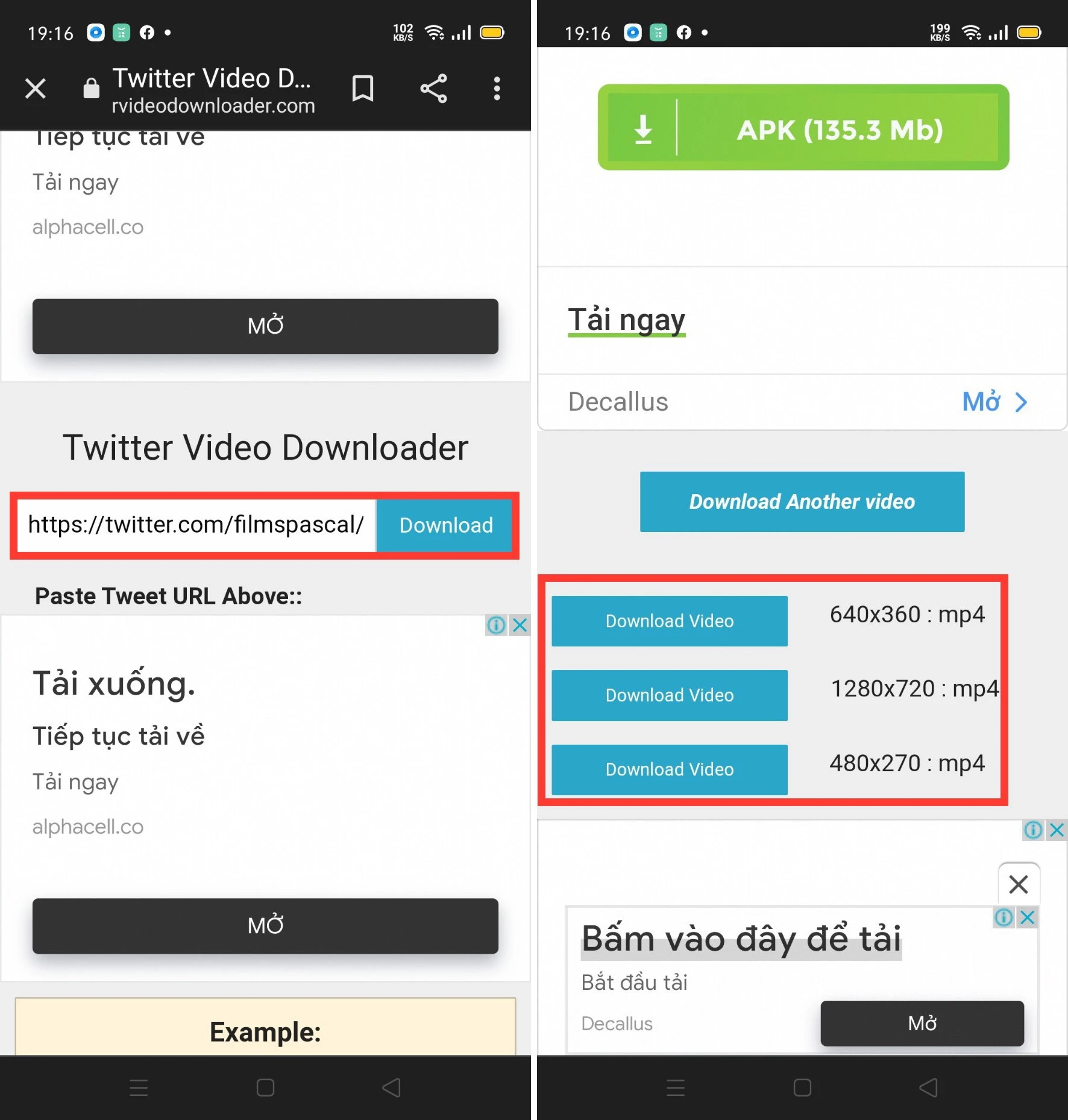 Hướng dẫn tải video Twitter về điện thoại