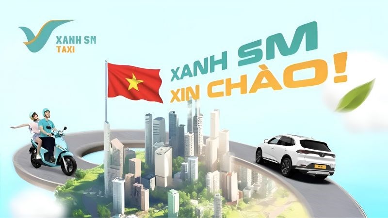 Xanh SM - Ứng dụng gọi xe điện taxi VinFast trên điện thoại