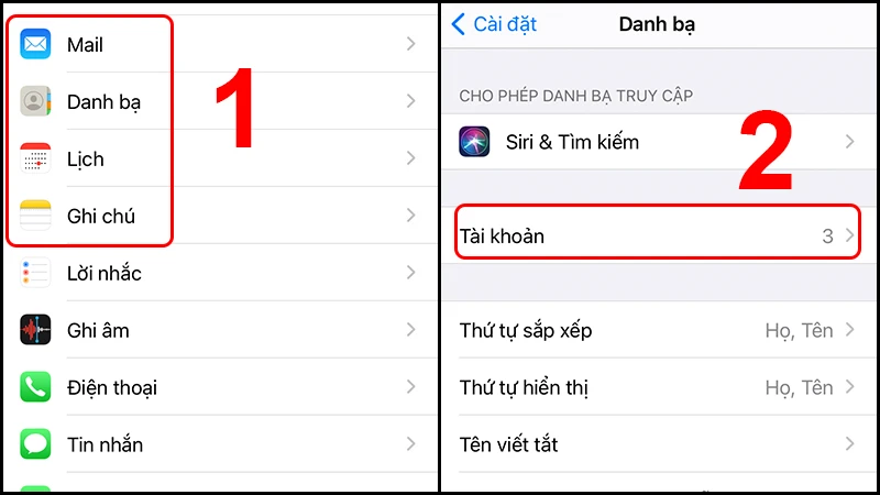 Cách xóa tài khoản Google trong Cài đặt trên iPhone