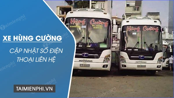 Số điện thoại xe Hùng Cường Sài Gòn - An Giang, Đồng Tháp, Cần Thơ