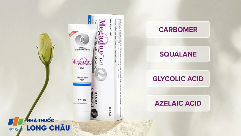 Gel Megaduo hỗ trợ ngừa mụn trứng cá, ngừa thâm, dưỡng da (15g)