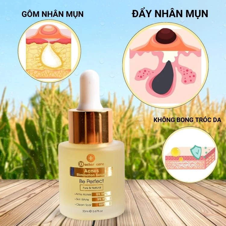 Serum trị mụn Doctorcare- trị mụn nhanh- an toàn- hiệu quả