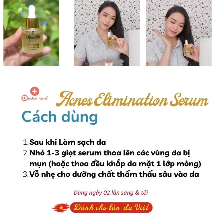 Serum trị mụn Doctorcare- trị mụn nhanh- an toàn- hiệu quả