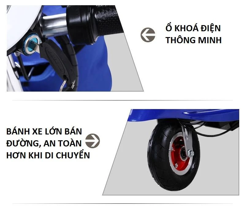 Xe đạp điện Mini Scooter Dolphin