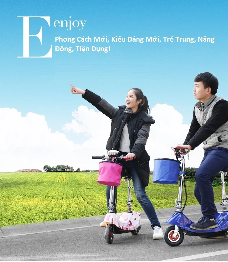 Xe đạp điện Mini Scooter Dolphin