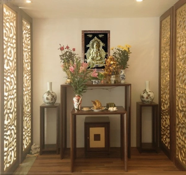 Những mẫu bàn thờ phật hiện đại cho gia đình
