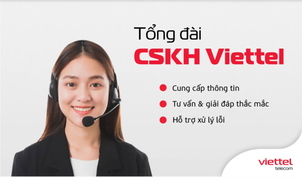 Tổng đài Viettel 24/7 miễn phí và số điện thoại dịch vụ khác