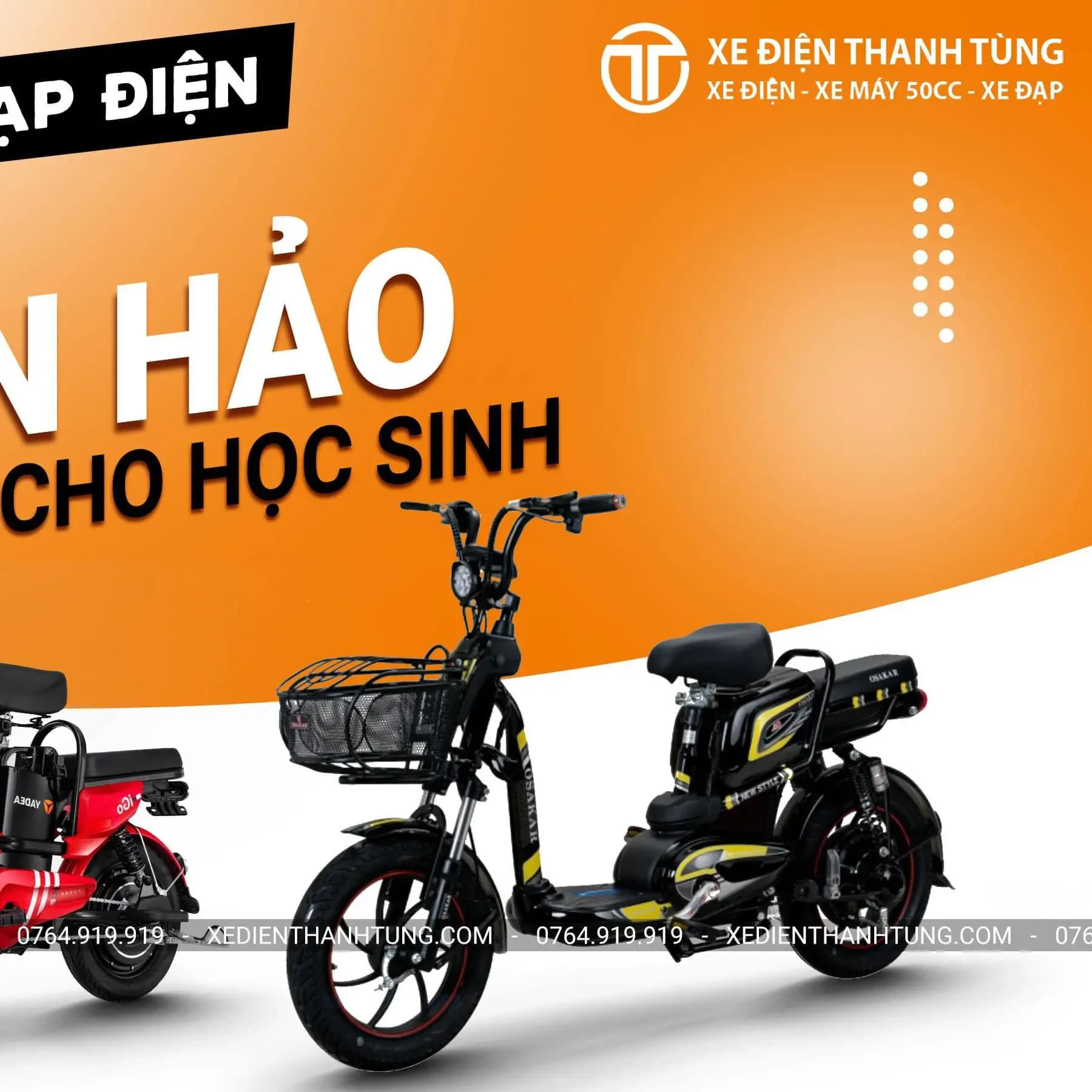 Xe đạp điện cho học sinh tại Hải Phòng